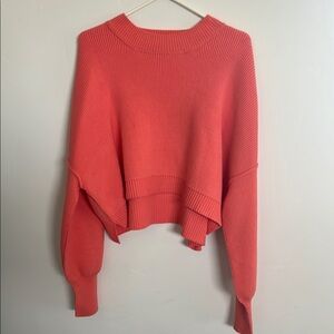 Coral Ribbed Women's Sweater Free People